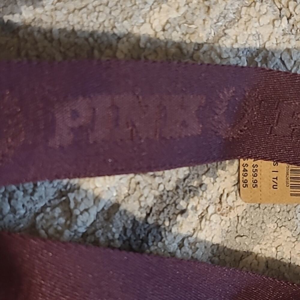VICTORIA'S SECRET STRIPED LARGE CANVAS TOTE BAG - Picture 3 of 6